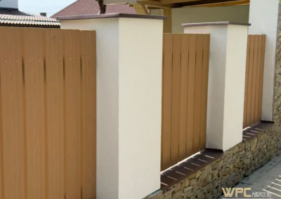 Simple WPC kerítés tölgy famintás referencia 10
