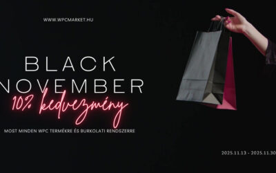 Black November a WPC Marketnél – 10% kedvezmény minden WPC termékre!