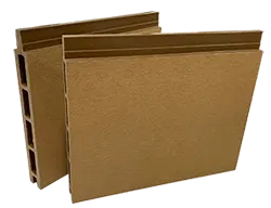 Tölgy színű Element zárt WPC kerítéselem