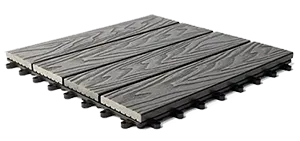 Sötétszürke famintás Klikk WPC teraszburkolat