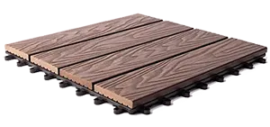 Sötétbarna famintás Klikk WPC teraszburkolat