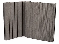 Világosszürke Woody WPC teraszburkolat elem