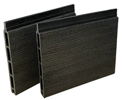 Woody zárt WPC kerítés elem - Antracit / Sötétszürke